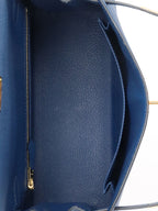 Hermes S4 Deep Blue Kelly 25 Epsom leather GHW Stamp D