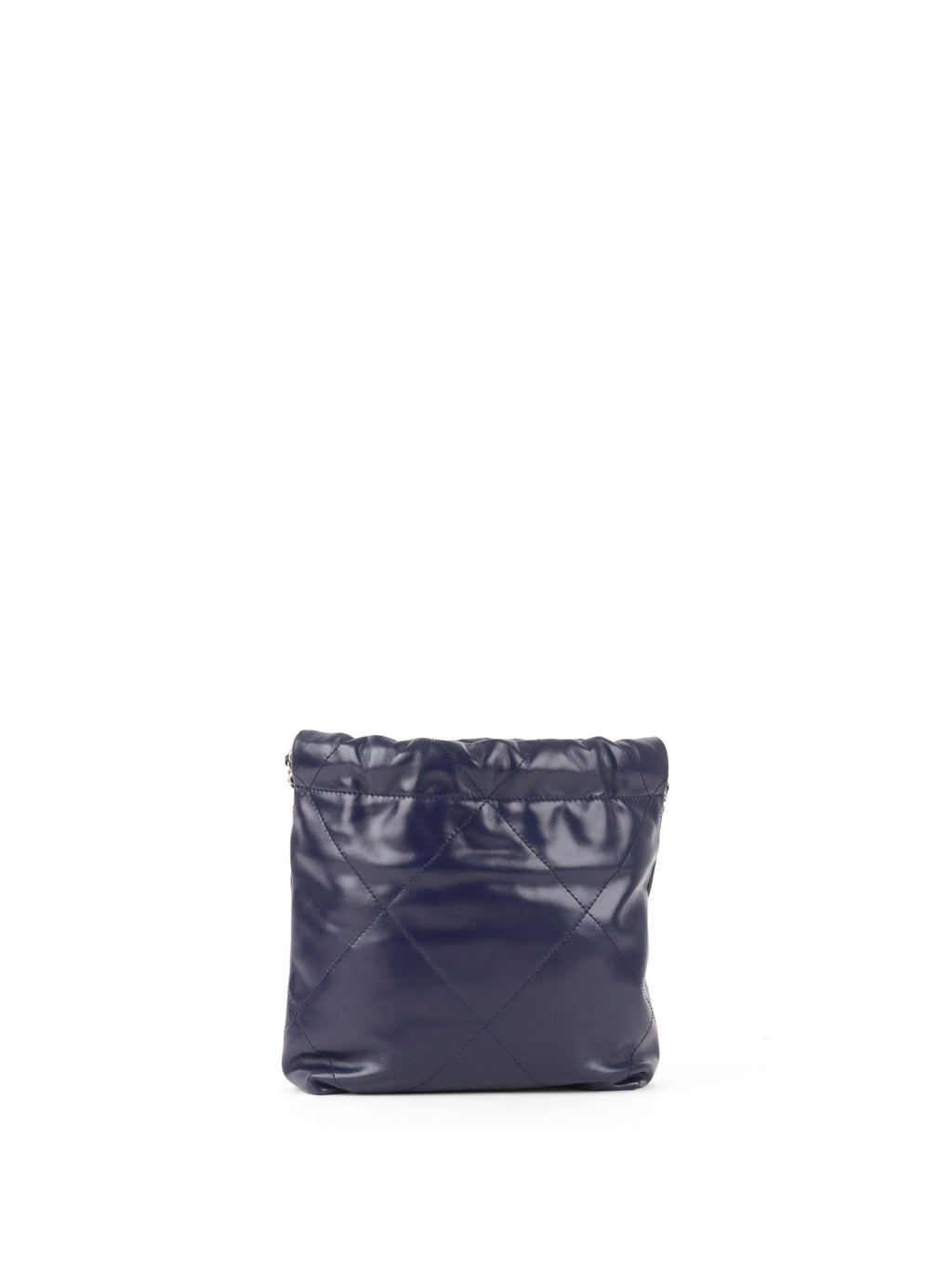 Chanel Mini 22 Navy Shiny Calfskin Quilted Bag