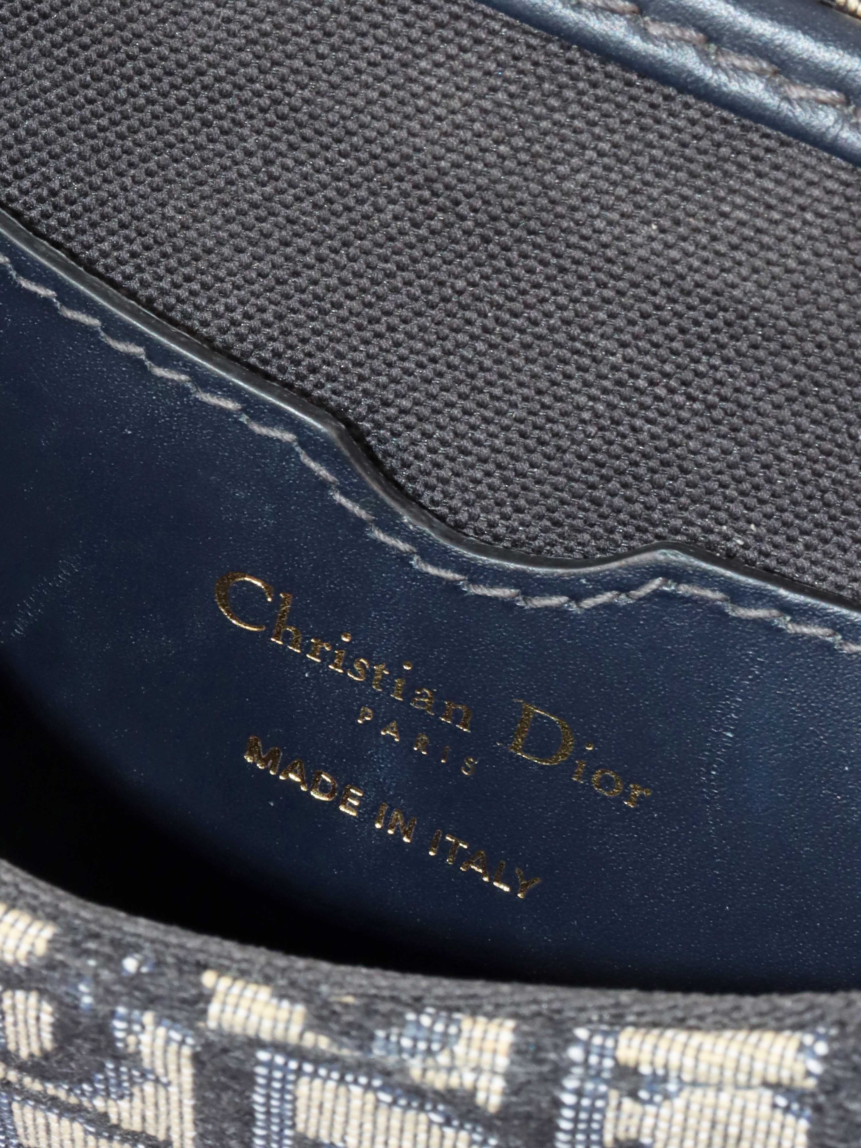 Dior Small Blue Oblique Bobby Bag