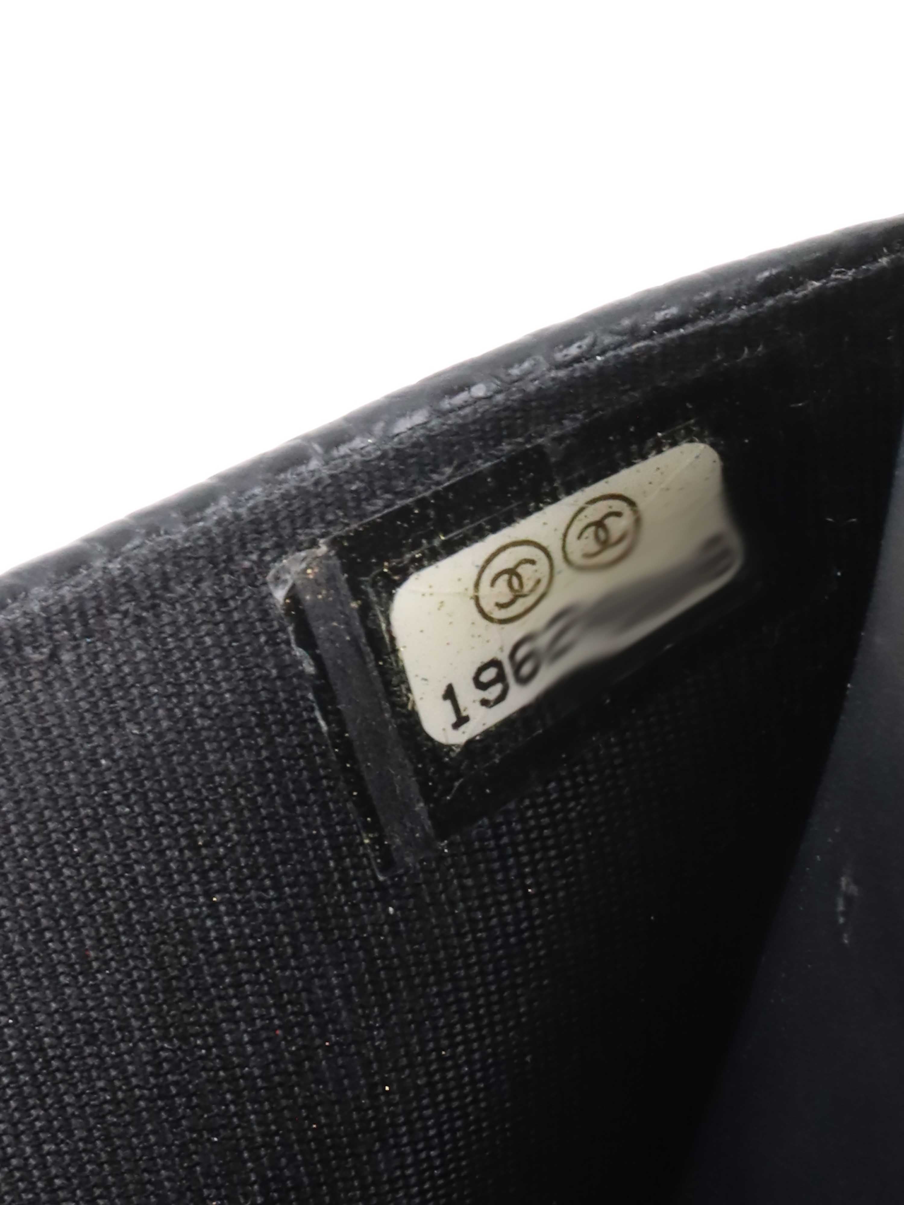Chanel Black Caviar Wallet on Chain.