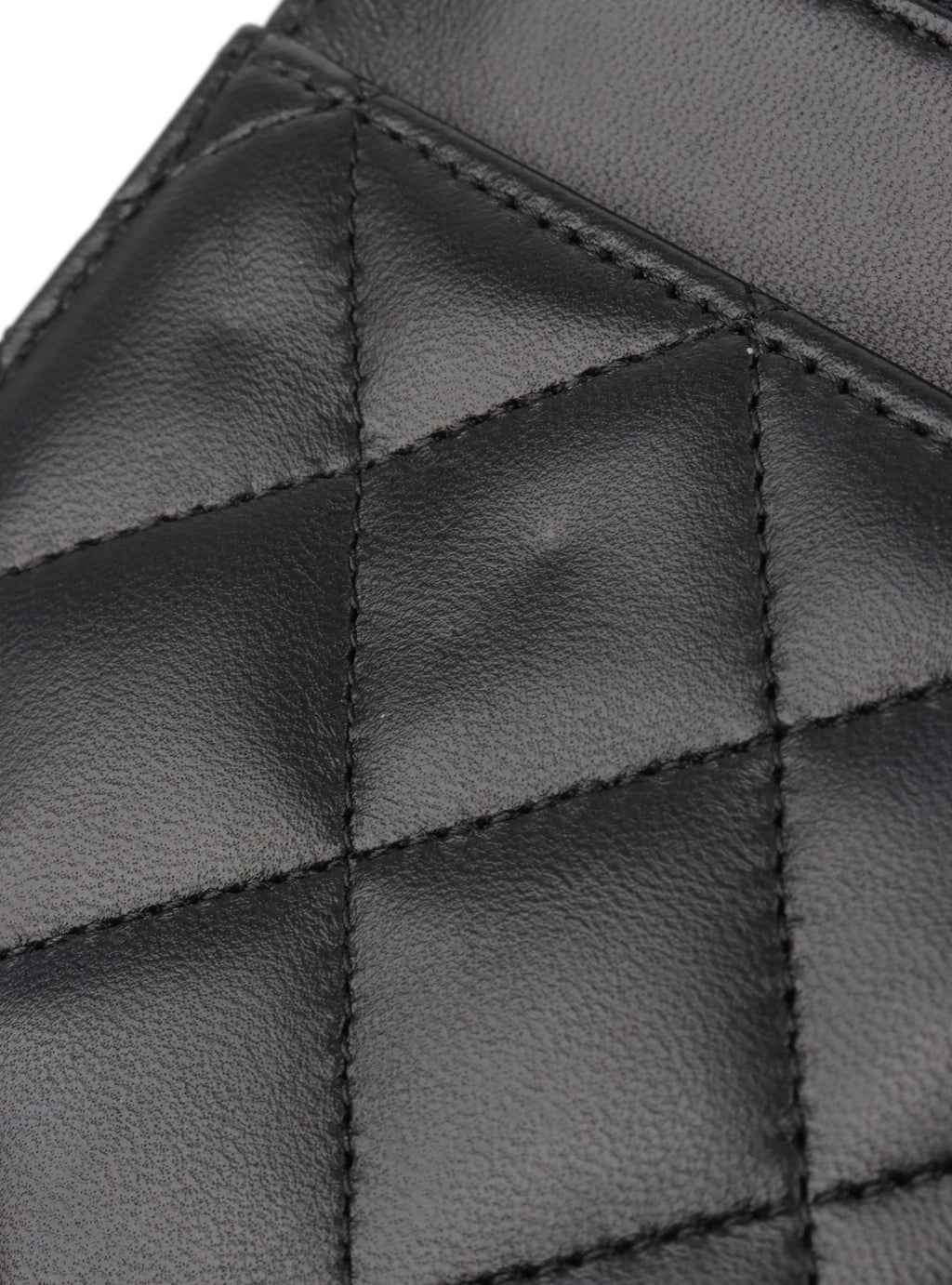 Chanel Black Lambskin Wallet on Chain SHW.