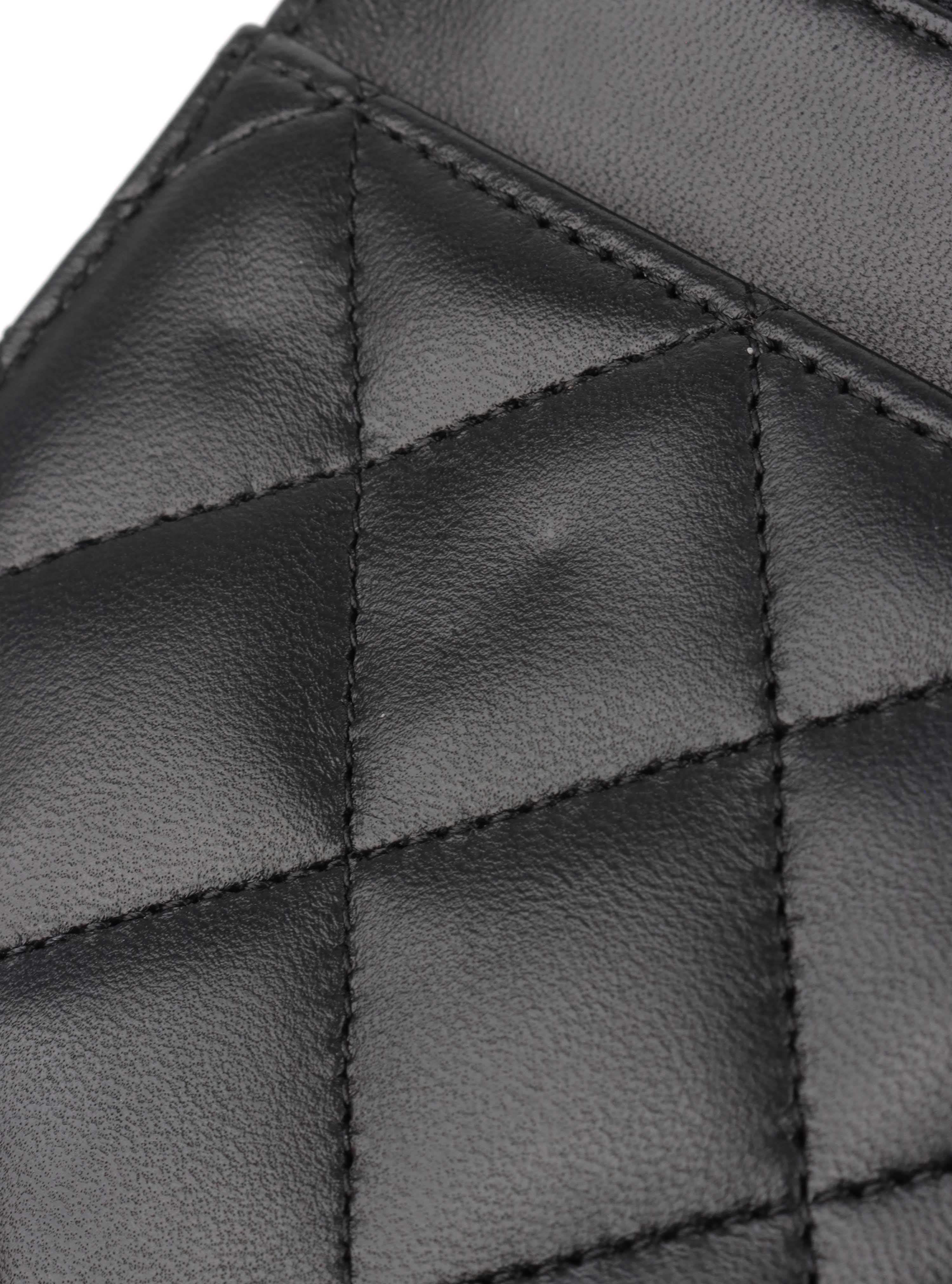 Chanel Black Lambskin Wallet on Chain SHW.