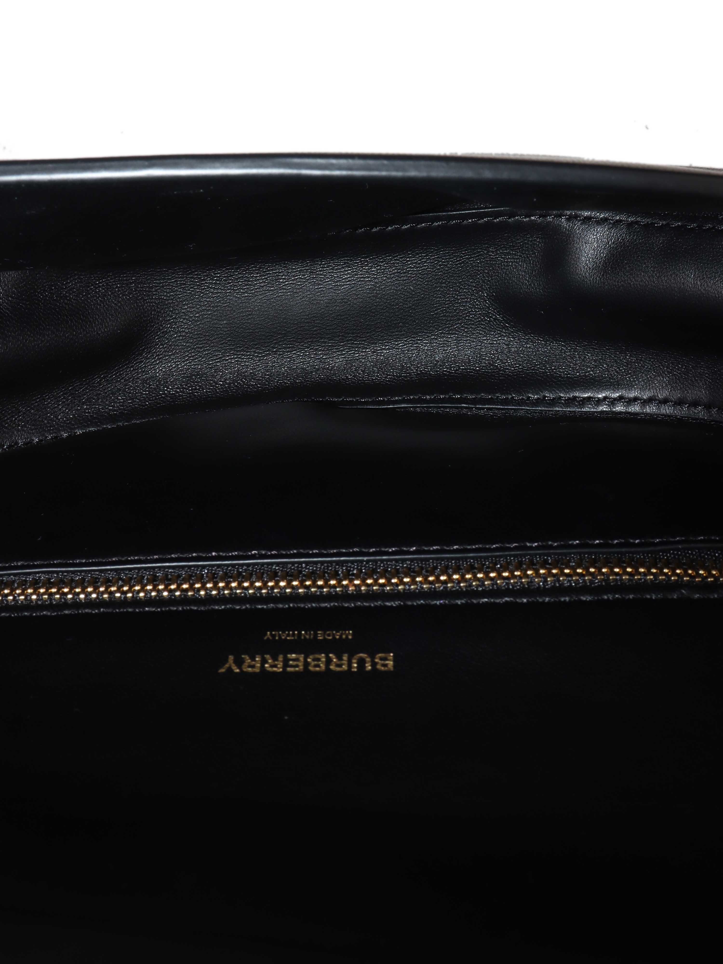Burberry Small Black Quilted Olympia Shoulder Bag.