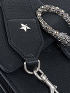 Gucci Black Dionysus bag with bamboo handle.
