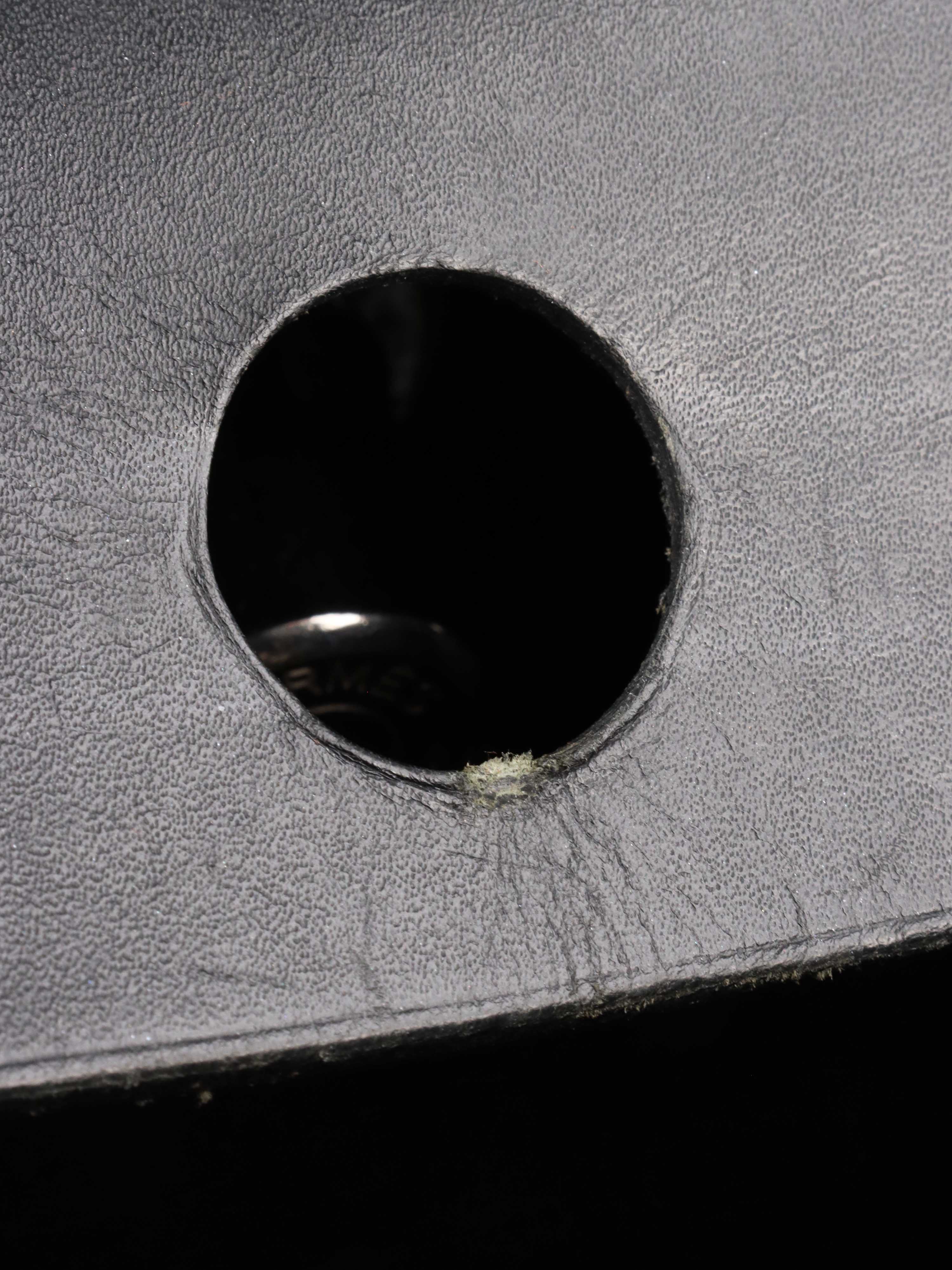 Hermes Vintage Black Herbag Stamp H 2004.