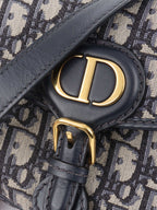 Dior Small Blue Oblique Bobby Bag.