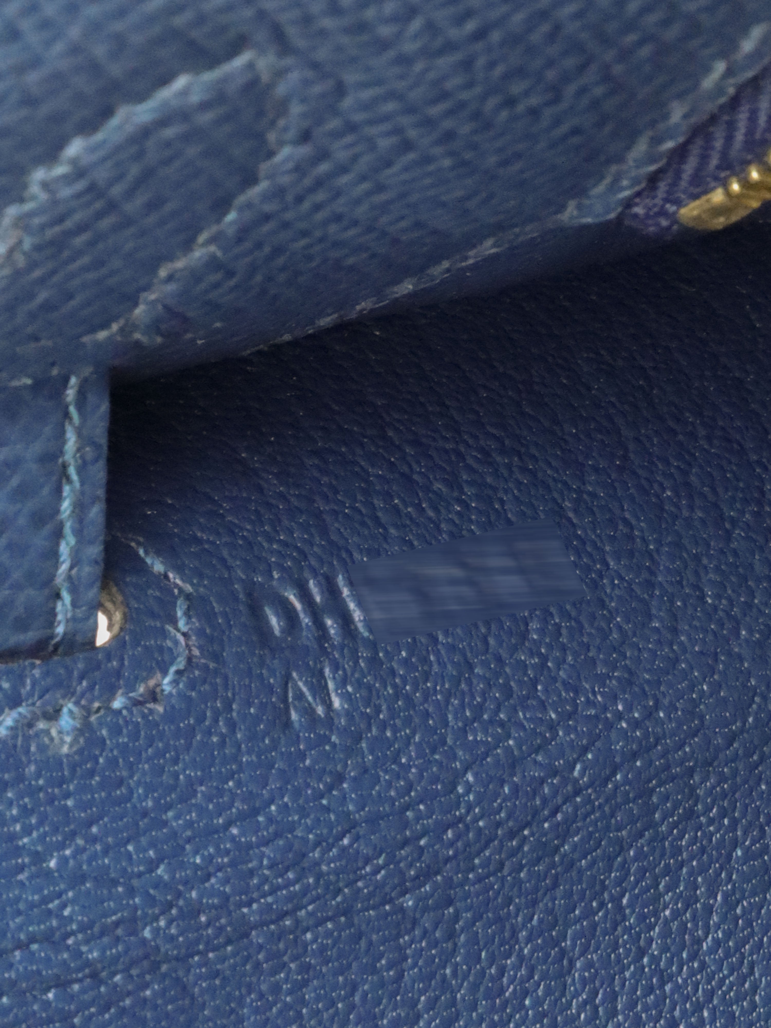 Hermes S4 Deep Blue Kelly 25 Epsom leather GHW Stamp D