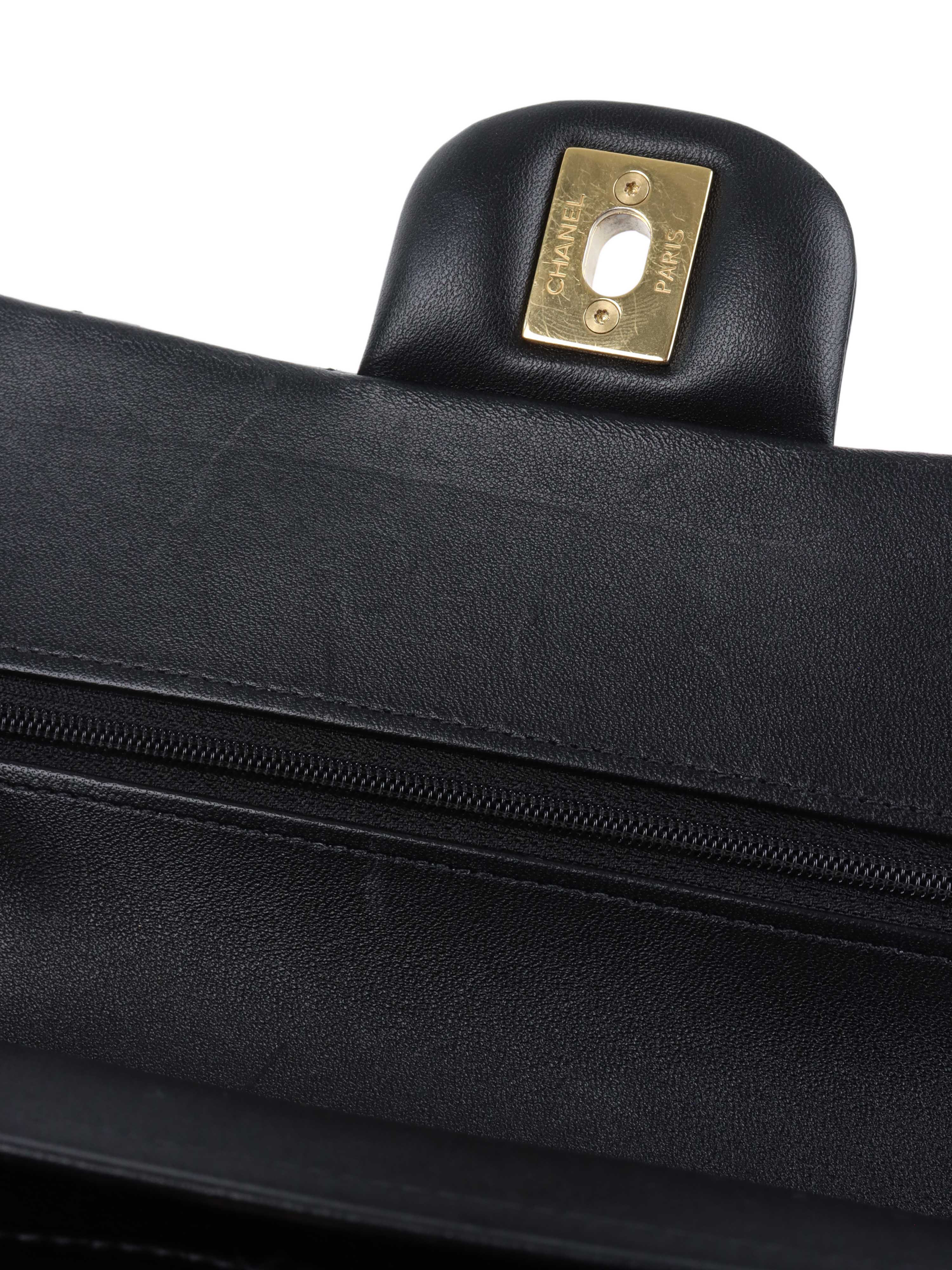 Chanel Small Black Lambskin Classic Flap.