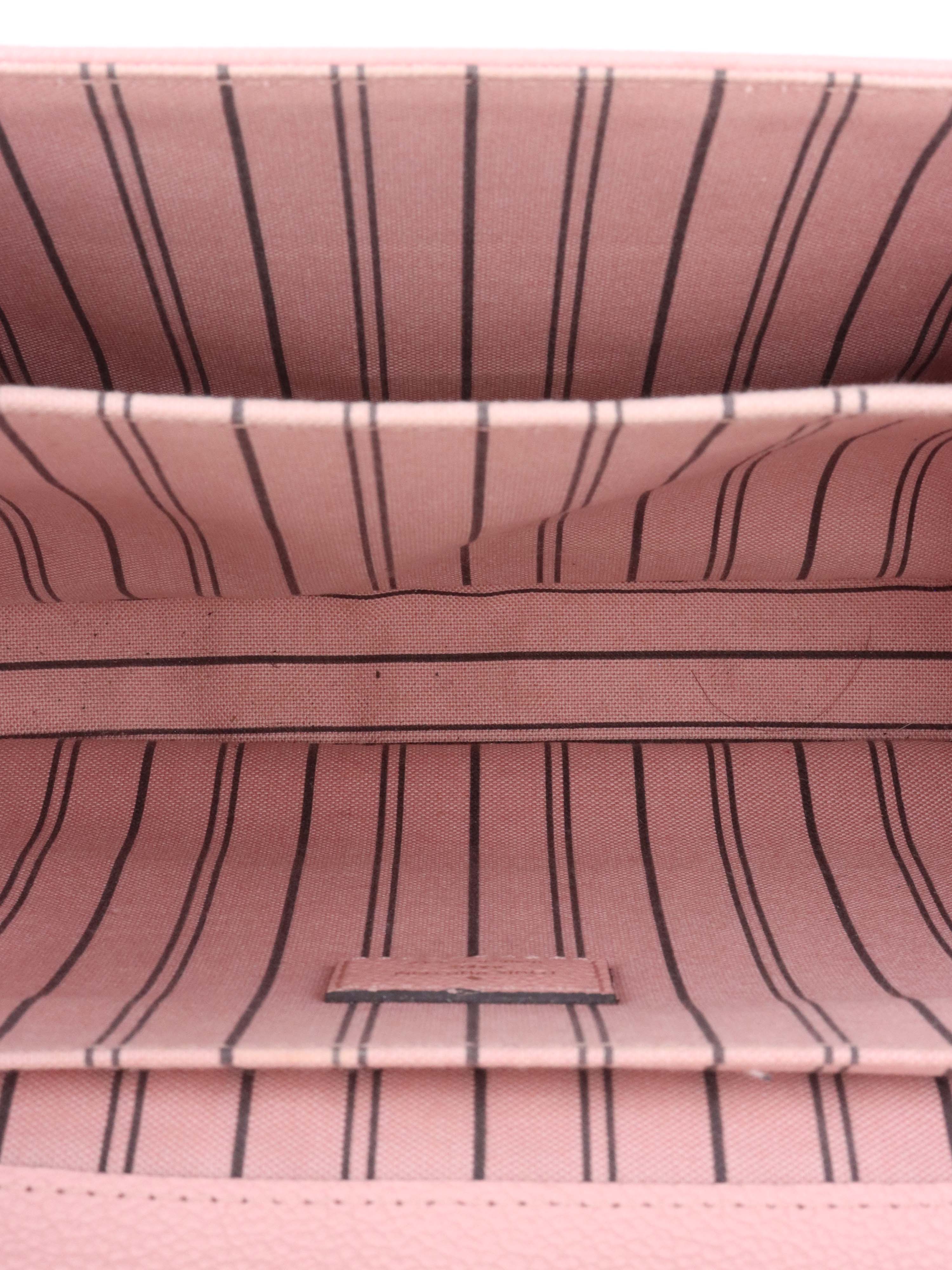 Louis Vuitton Pink Monogram Empreinte Leather Metis
