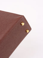 Hermes Mini Kelly Tricolour Terre/Ebene/Craie Stamp K
