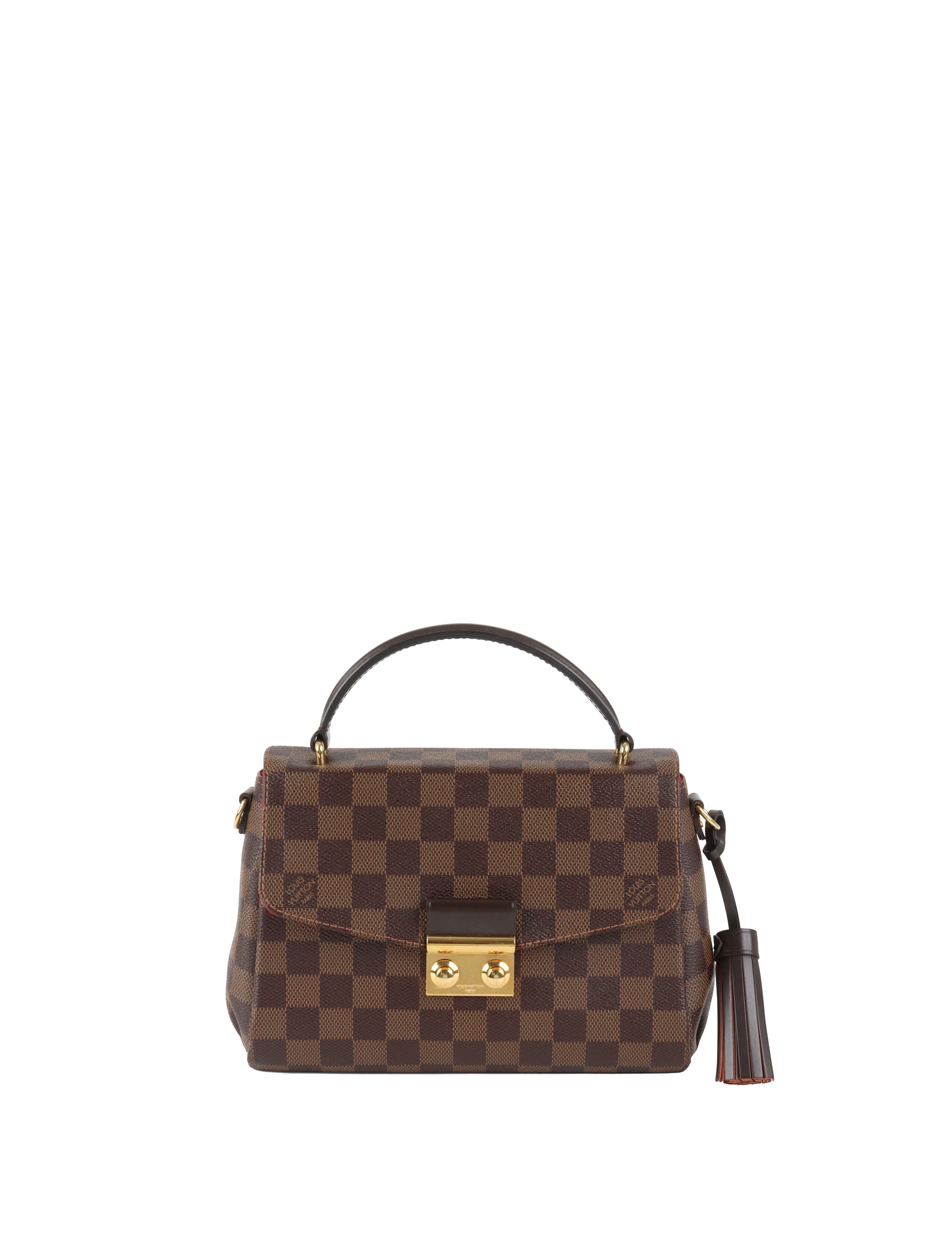 Louis Vuitton Damier Ebene Croisette Bag.