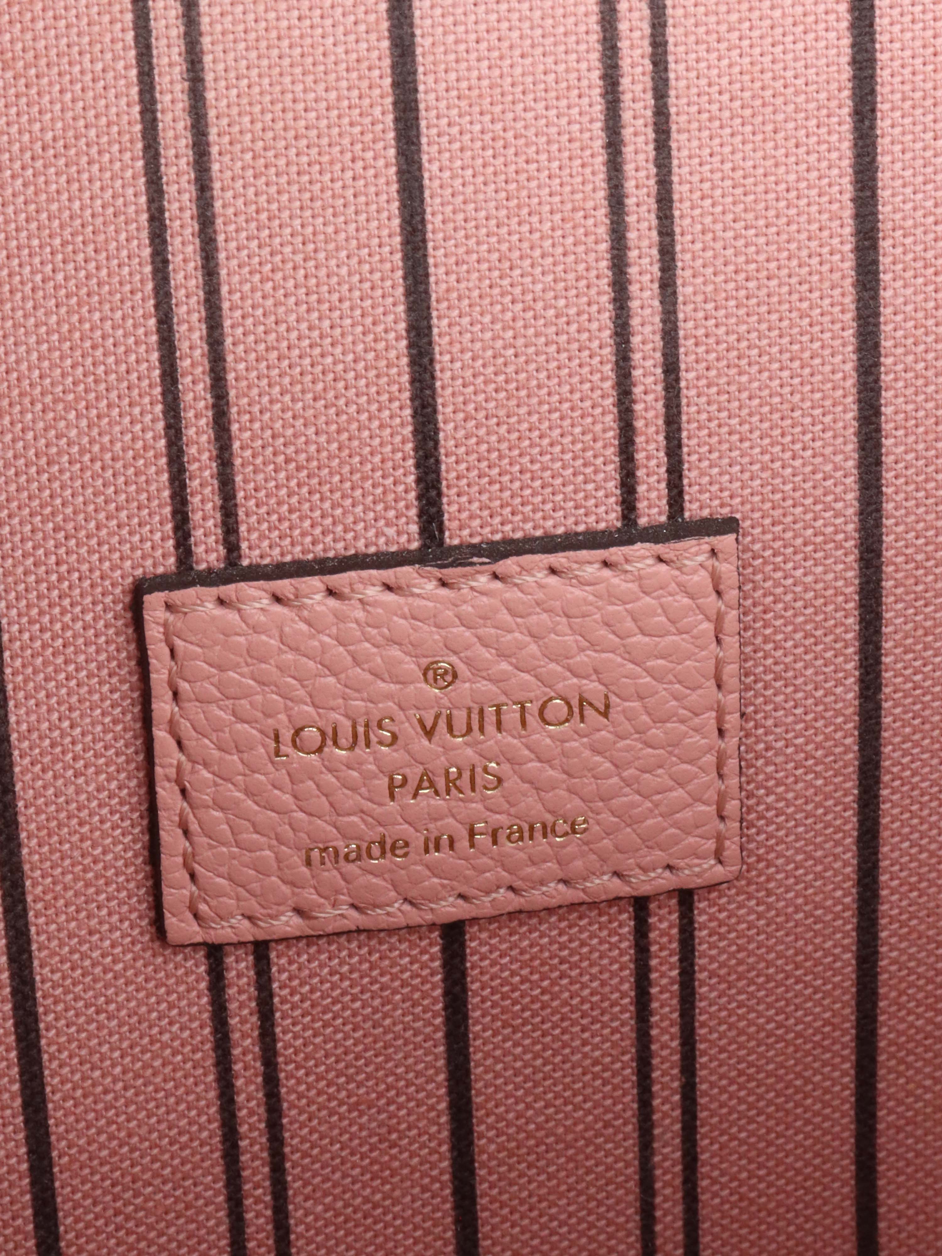 Louis Vuitton Pink Monogram Empreinte Leather Metis