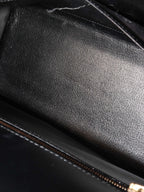 Hermes Vintage Black Box Kelly 32 Bag.