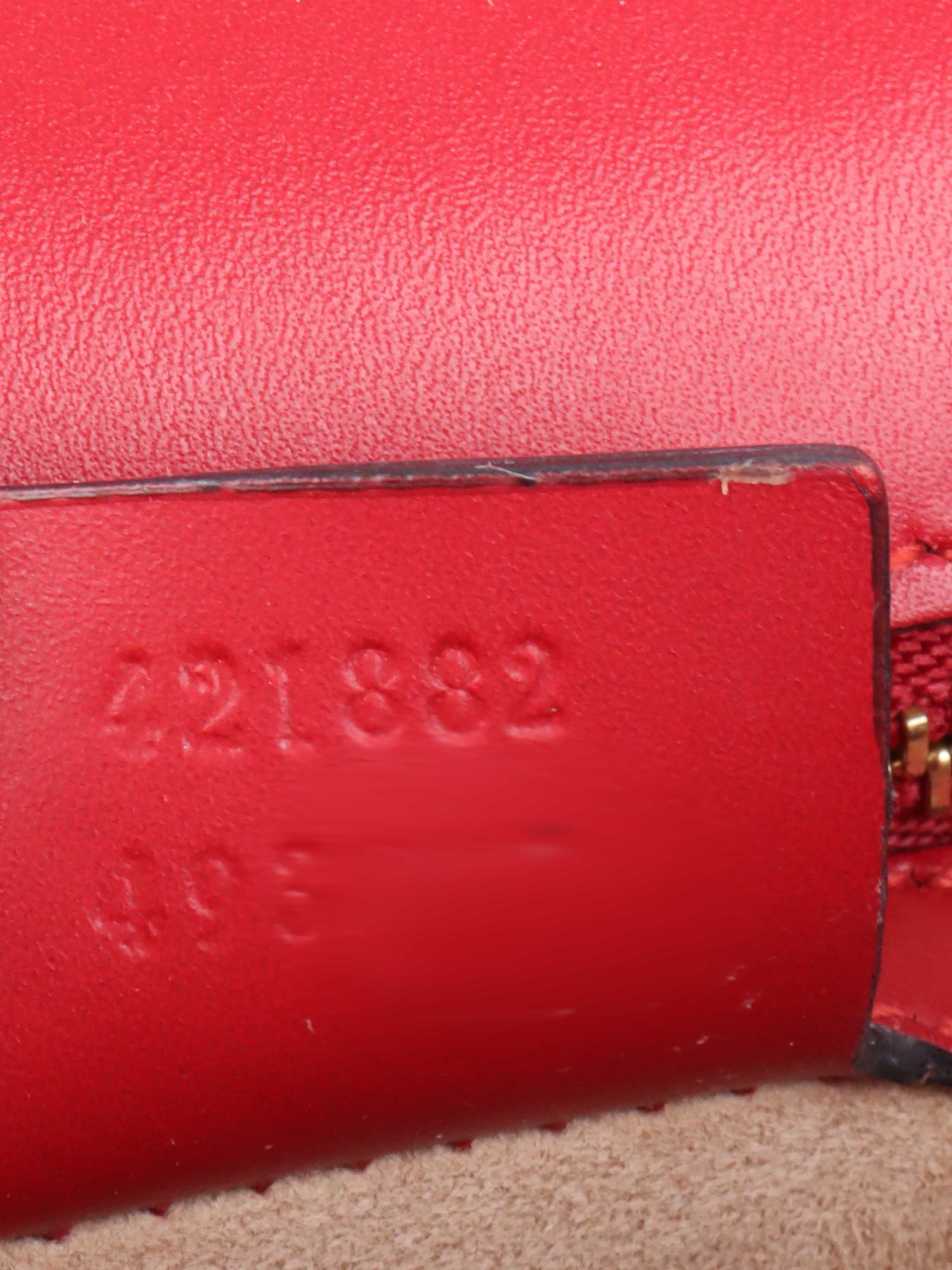 Gucci Red Medium Sylvie Bag.
