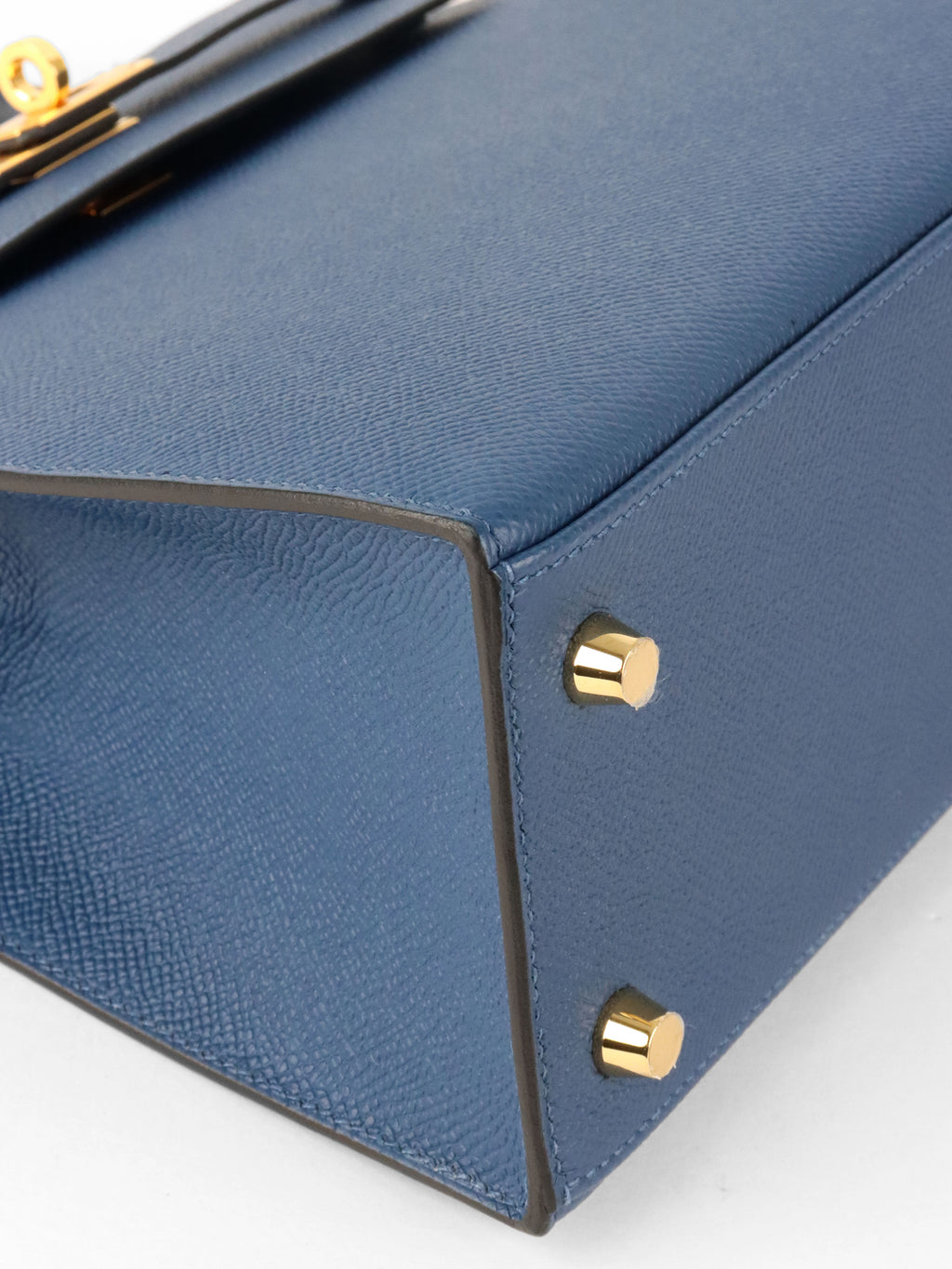 Hermes S4 Deep Blue Kelly 25 Epsom leather GHW Stamp D