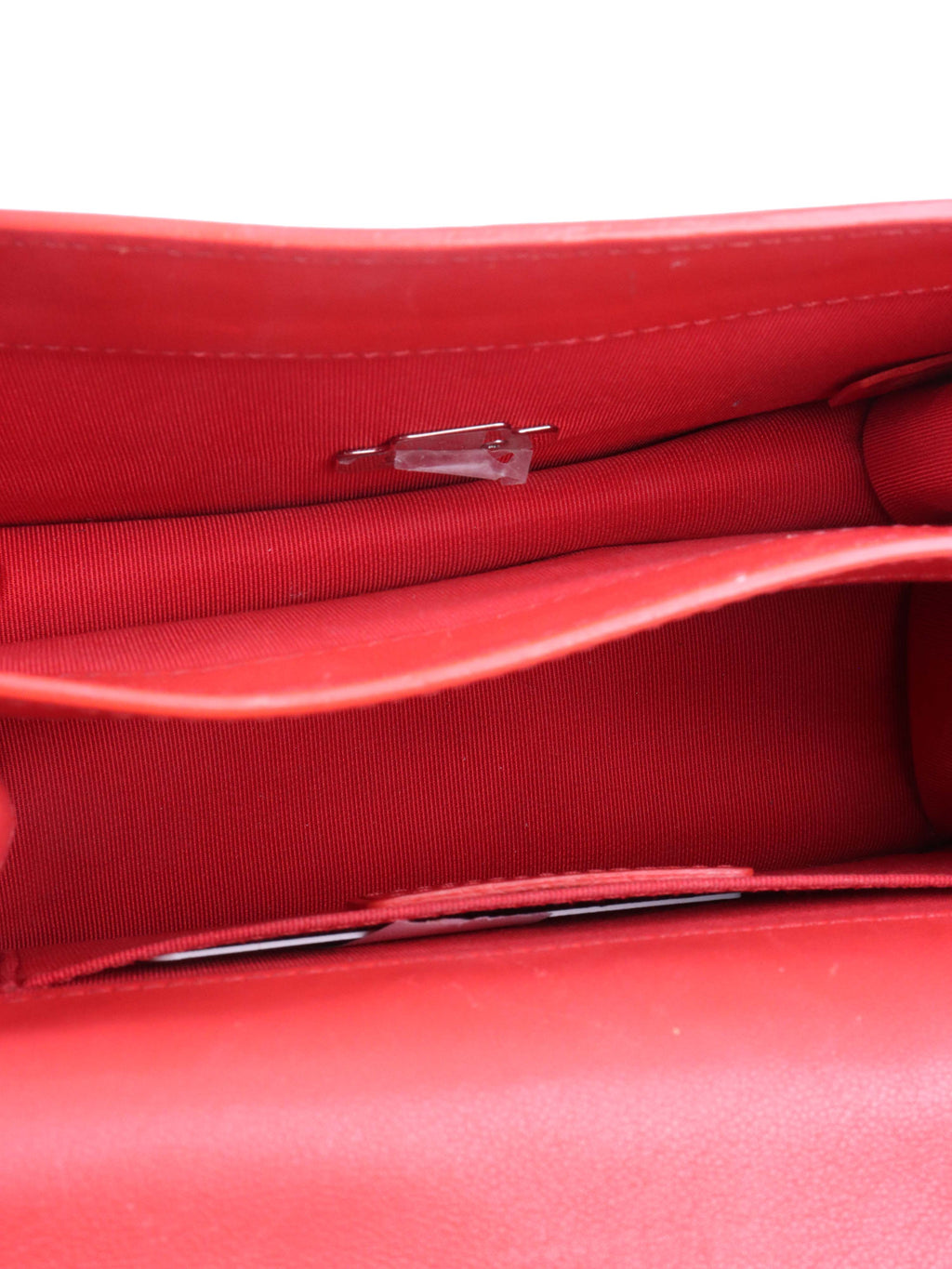 Chanel Red Quilted Two-tone CC Flap Bag.