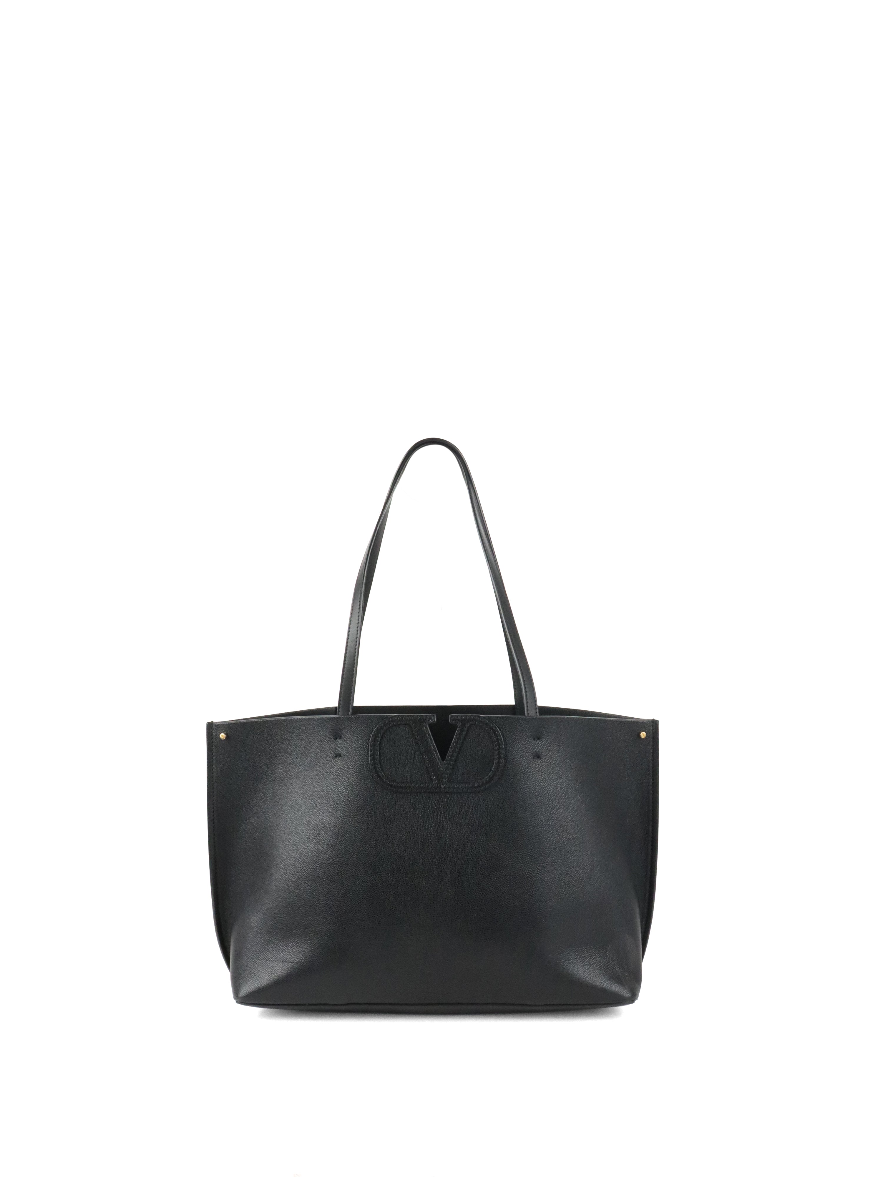 Valentino Black VLogo Fillme Tote