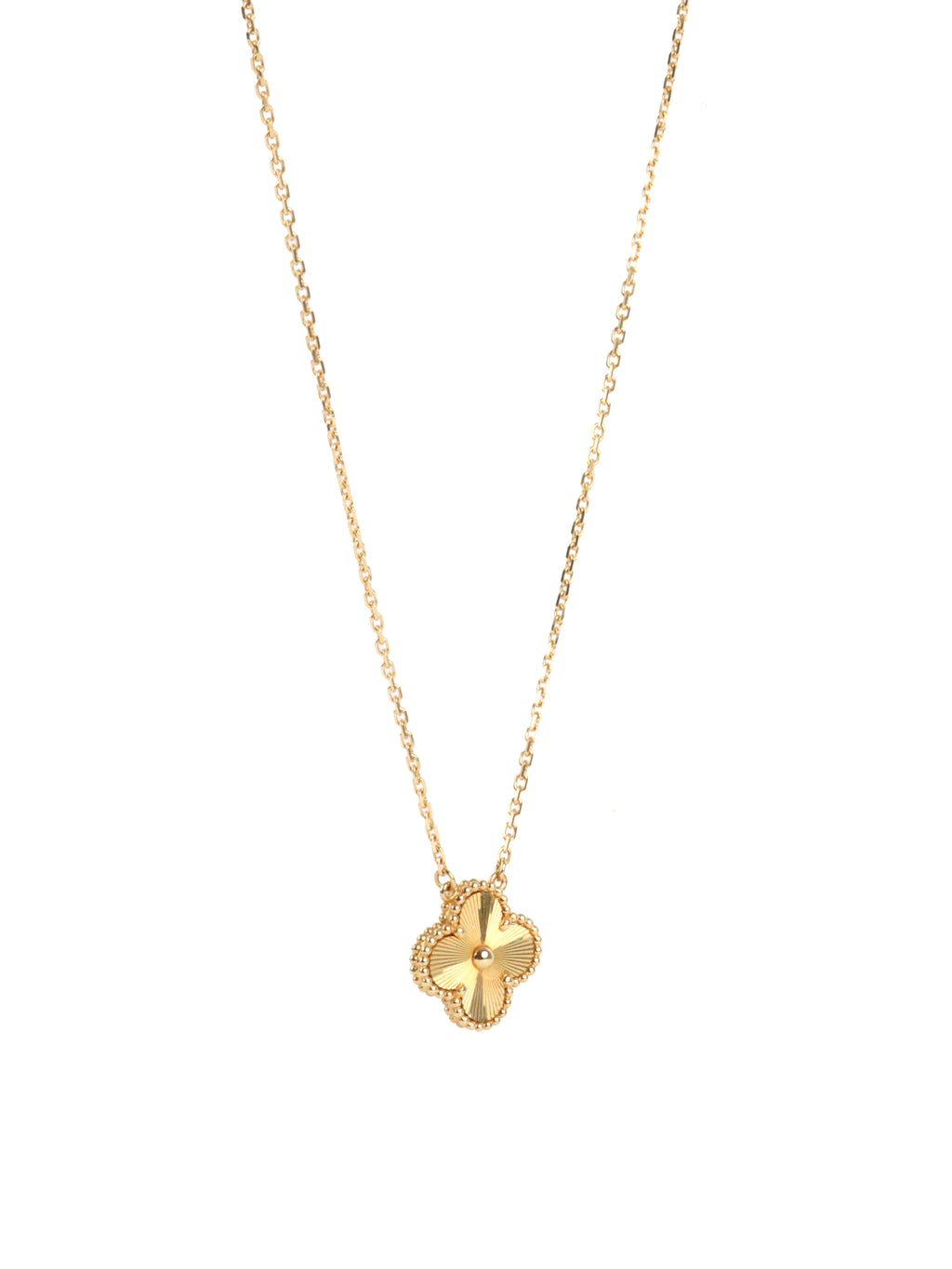 Van Cleef & Arpels Yellow Gold Vintage Alhambra Pendant