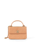 Chanel Small Lambskin Salmon Trendy CC Bag LGHW