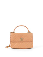 Chanel Small Lambskin Salmon Trendy CC Bag LGHW