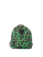 Versace Black and Green Medusa Backpack.