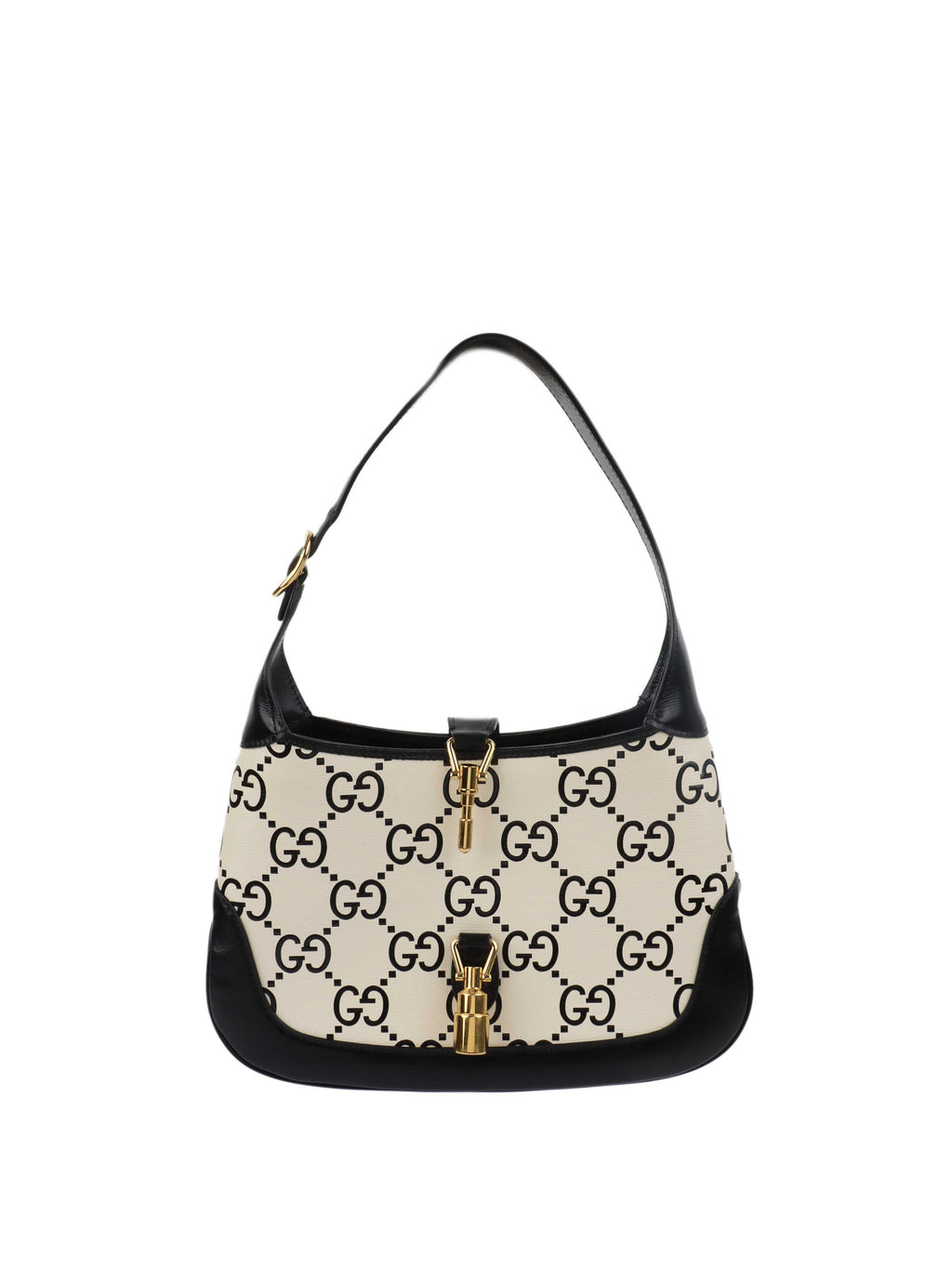 Gucci Azelea Small Black and White Jackie Bag.