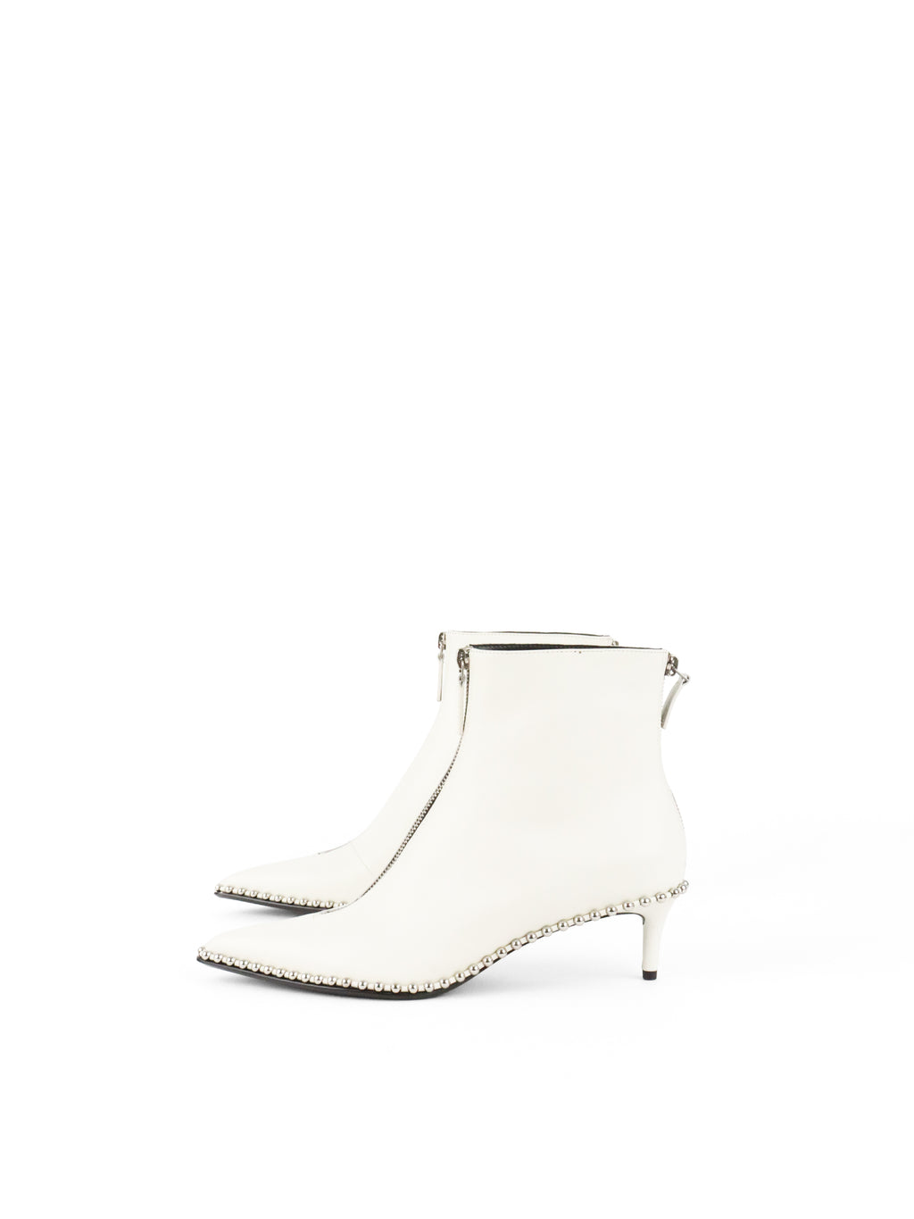 Alexander Wang White Eri Studs Boots