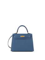 Hermes S4 Deep Blue Kelly 25 Epsom leather GHW Stamp D