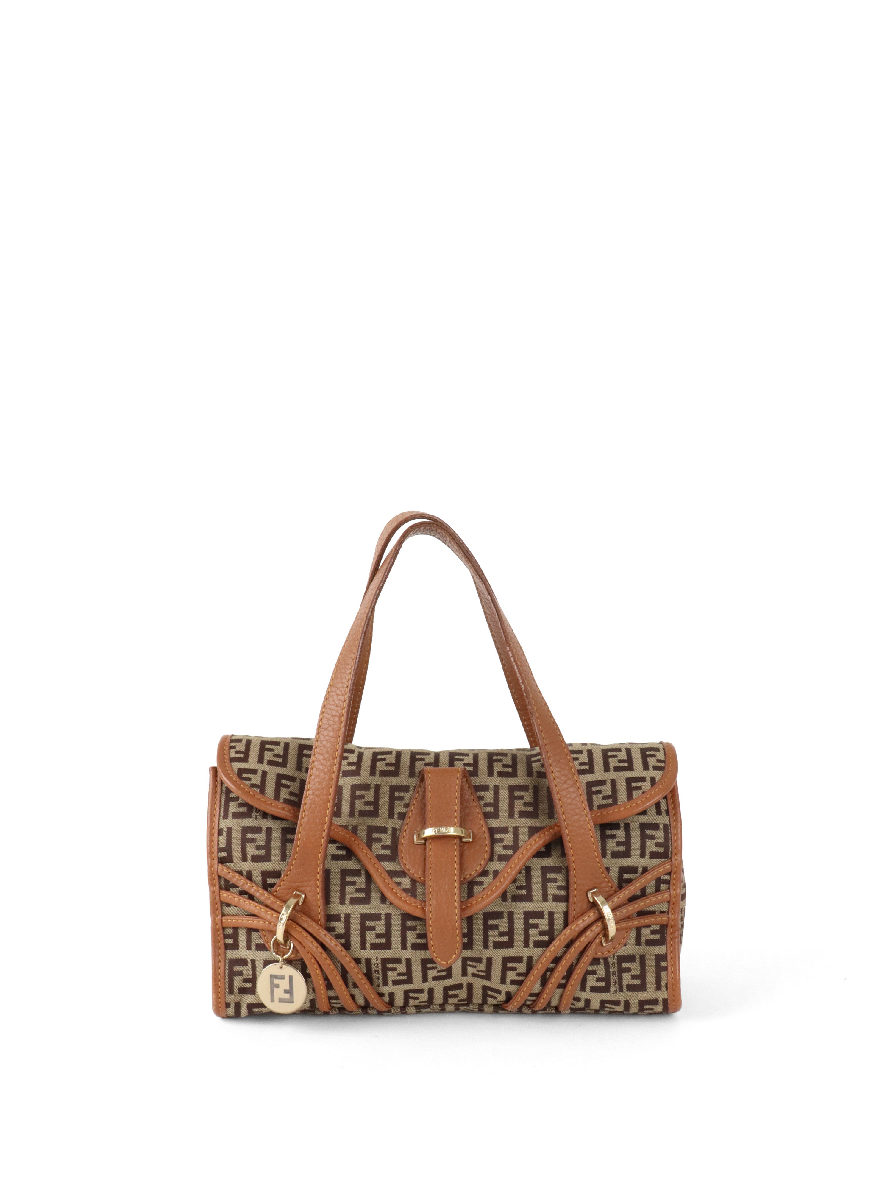 Fendi Zucchino FF Top Handle Bag. – Votre Luxe