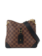 Louis Vuitton Black Damier Ebene Odeon PM Bag.