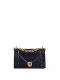 Dior Small Metallic Navy Diorama Bag LGHW