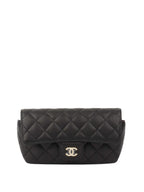 Chanel Black Caviar Glasses Case Chain Bag.