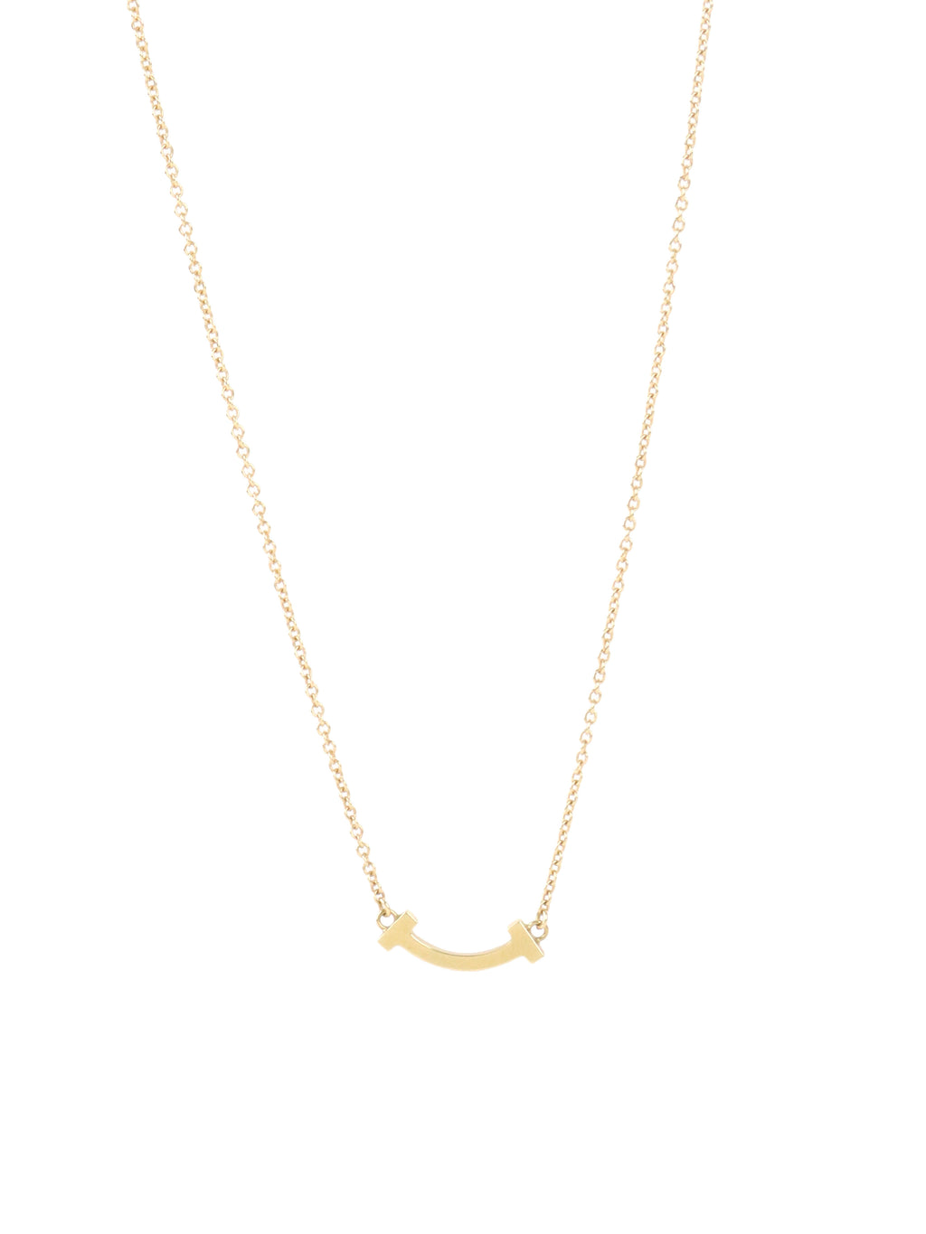 Tiffany & Co Mini Smile Pendant Yellow Gold