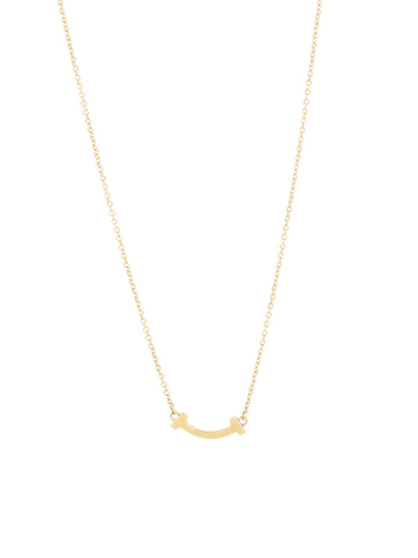 Tiffany & Co Mini Smile Pendant Yellow Gold