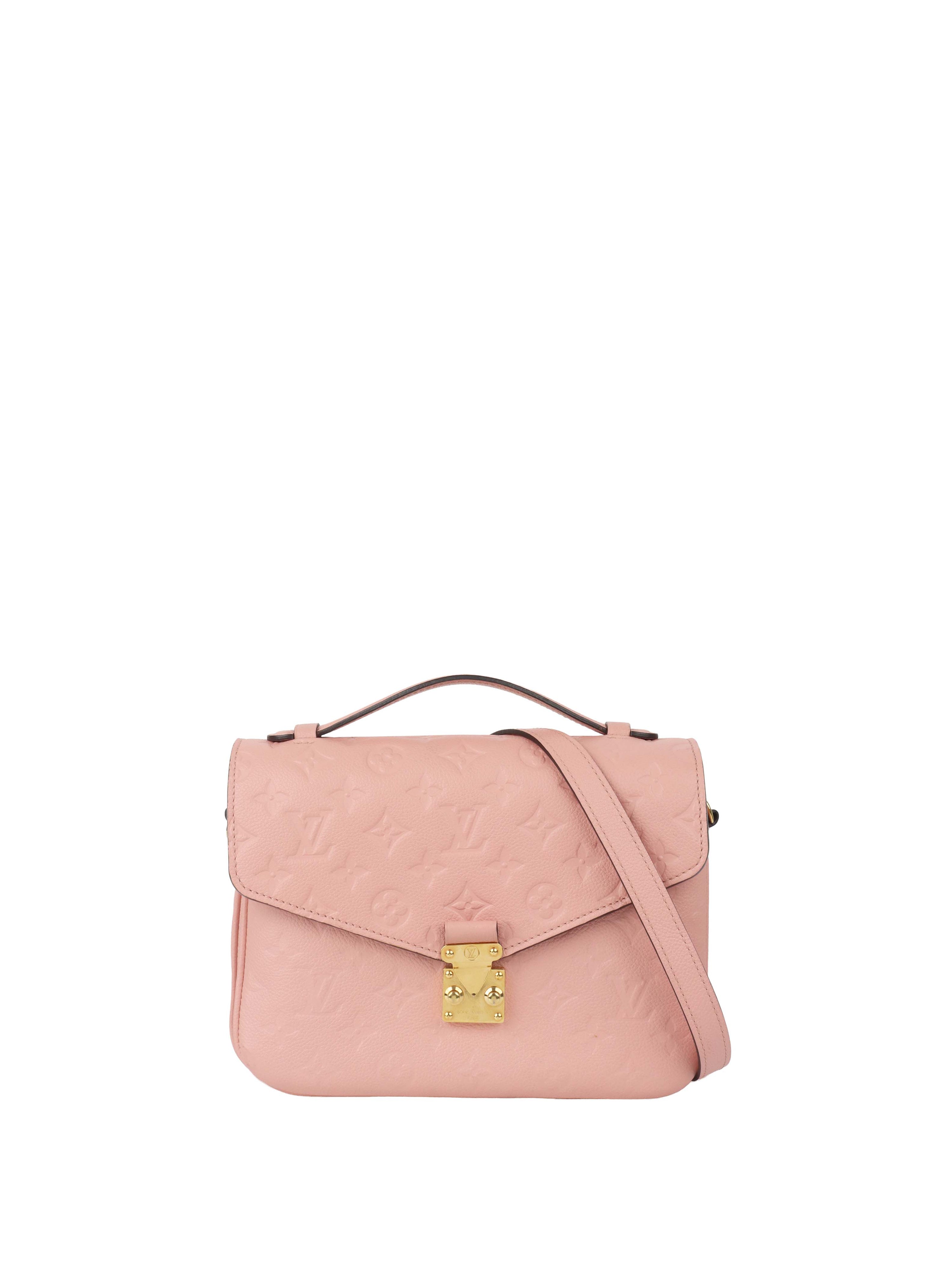 Louis Vuitton Pink Monogram Empreinte Leather Metis