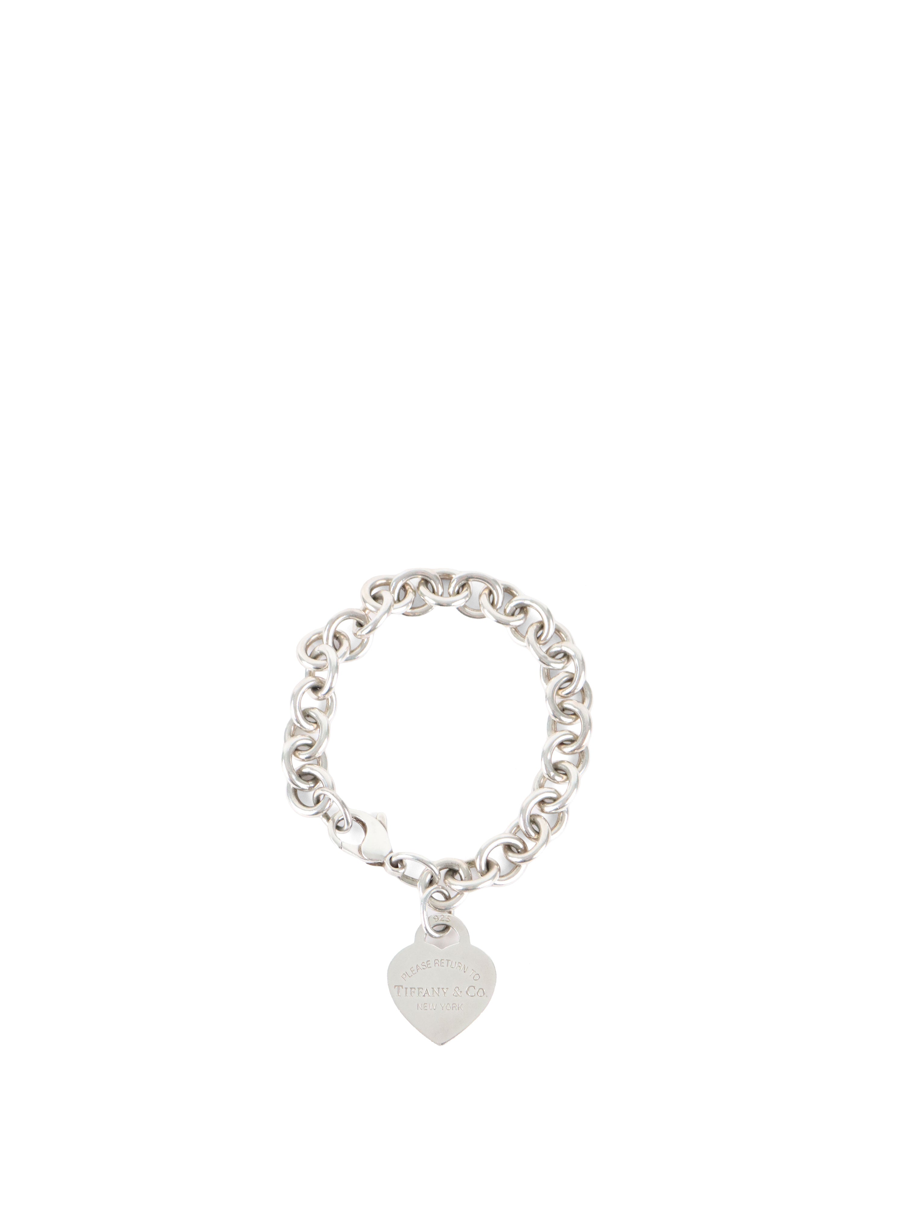 Tiffany & Co Sterling Silver Heart Tag Bracelet