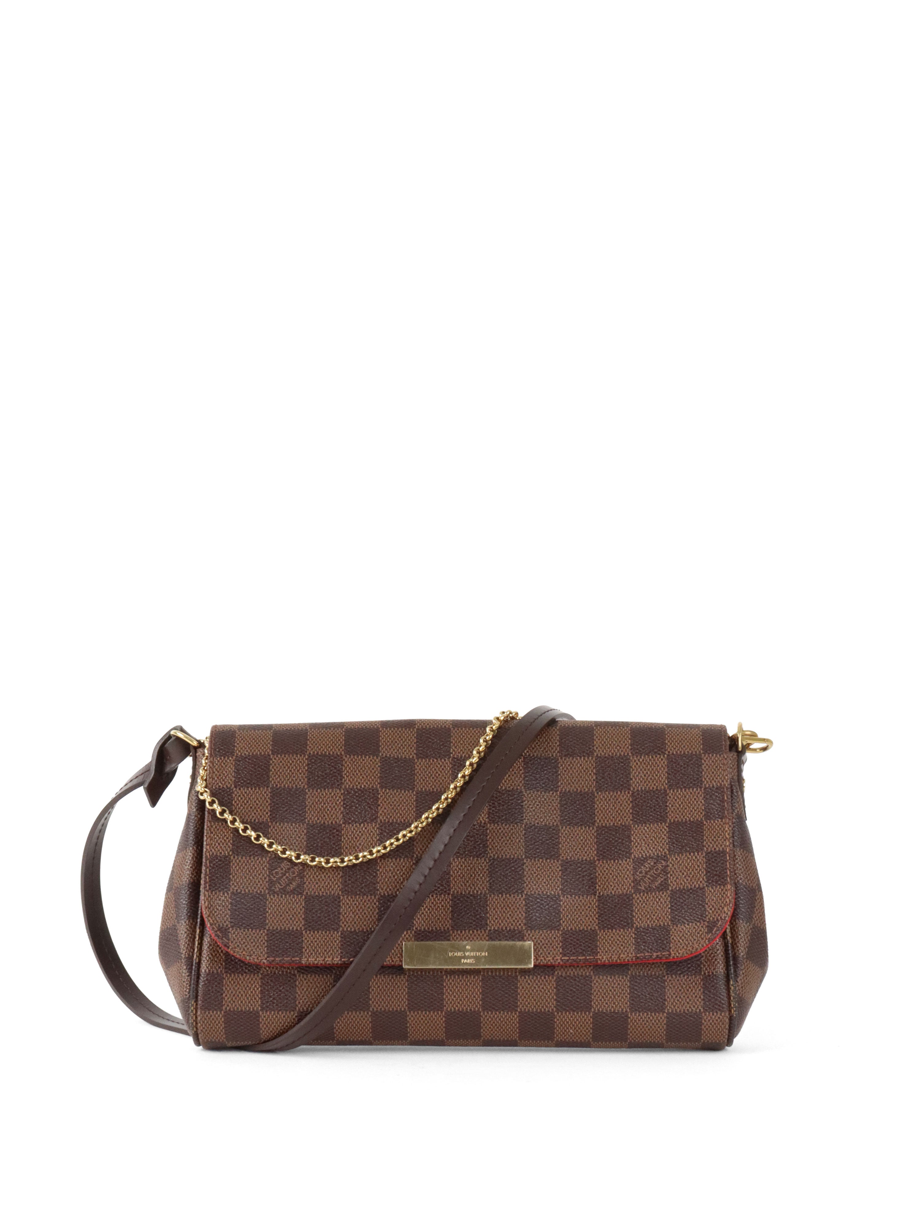 Louis Vuitton Damier Ebene Favoriite MM Bag.