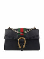Gucci Small Black Dionysus Web Bag.