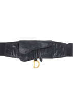 Dior Black Saddle Belt.