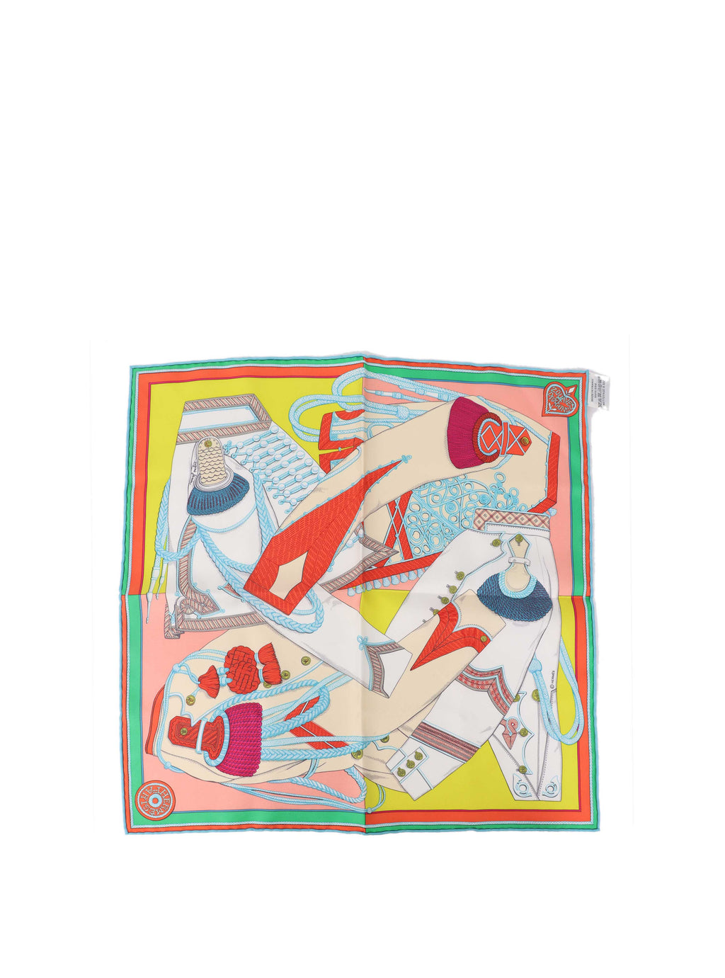 Hermes Zouaves Et Dragons Wash Scarf.