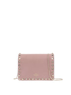 Valentino Garavani Pink Rockstud Cross Body Bag.