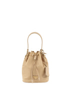 Prada Beige Nylon Re-Edition 1978 Bucket Bag.