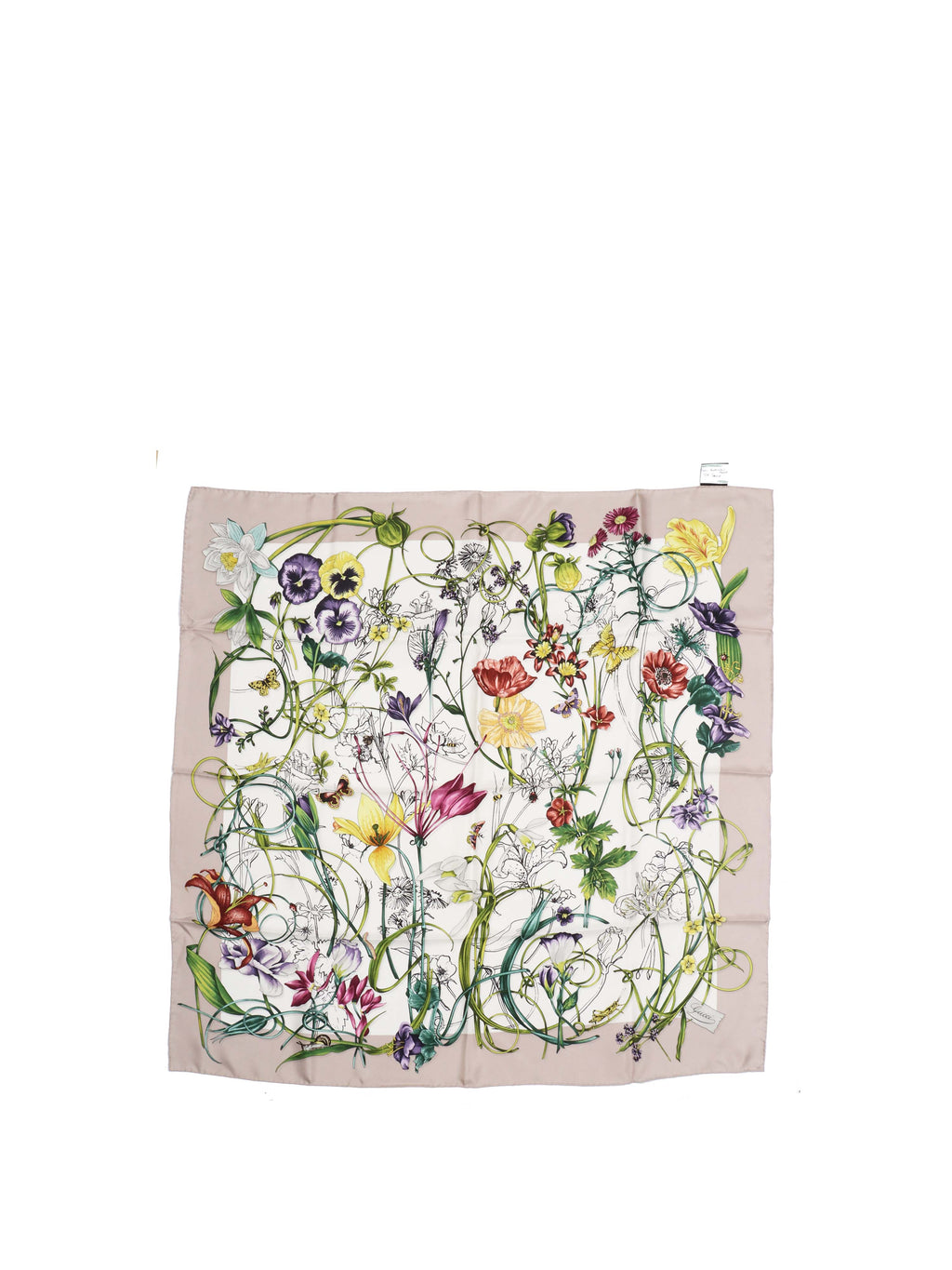 Gucci Multicolour Floral Silk Scarf.