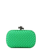 Bottega Veneta Green Intrecciato Clutch.