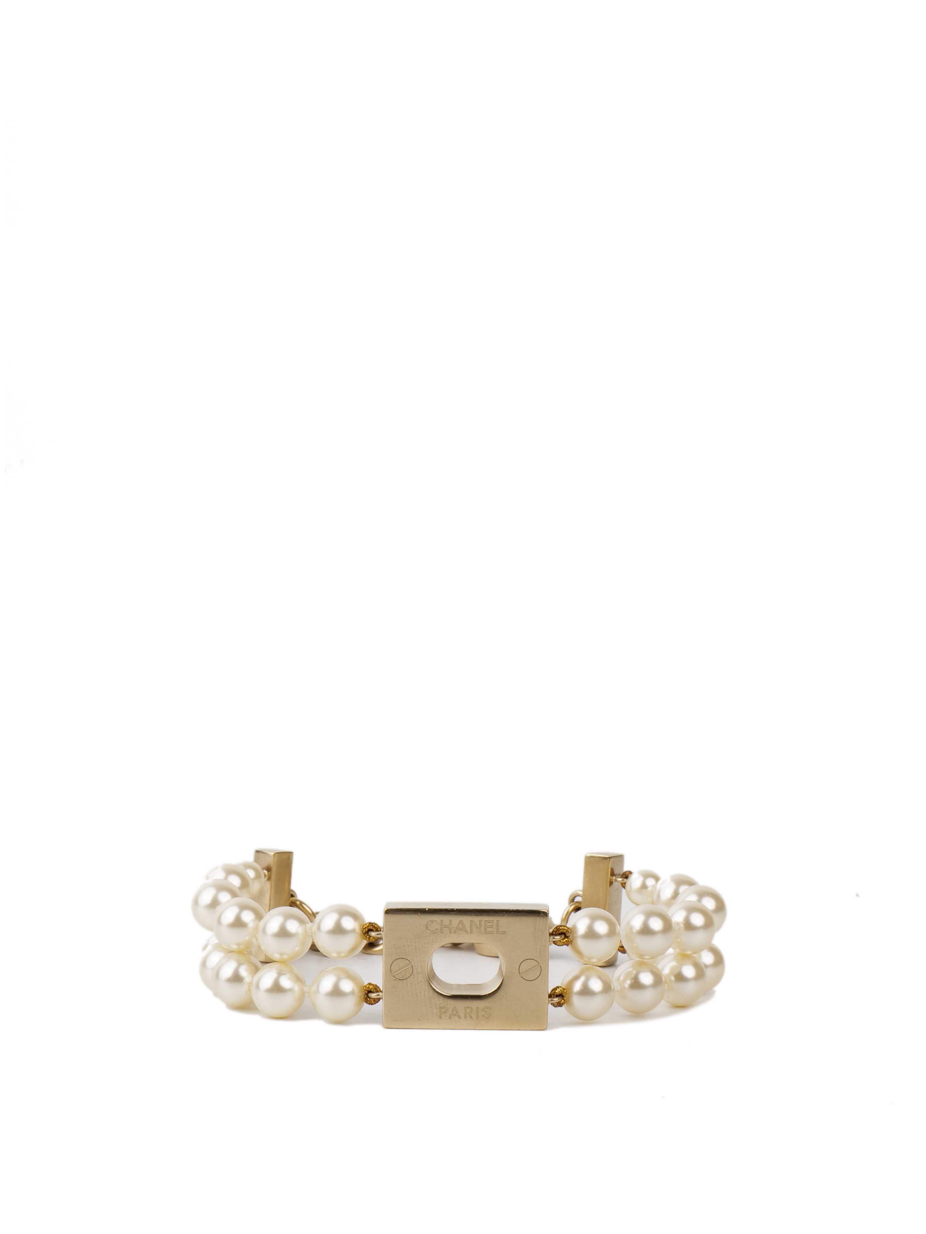 Chanel Pearl Bracelet.