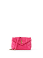 Saint Laurent Bright Pink Toy Puffer Bag