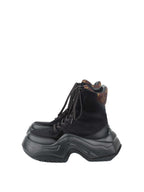Louis Vuitton Black Mesh and Suede Archlight Ankle Boots.