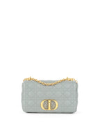Dior Medium Stone Grey Cannage Caro Bag