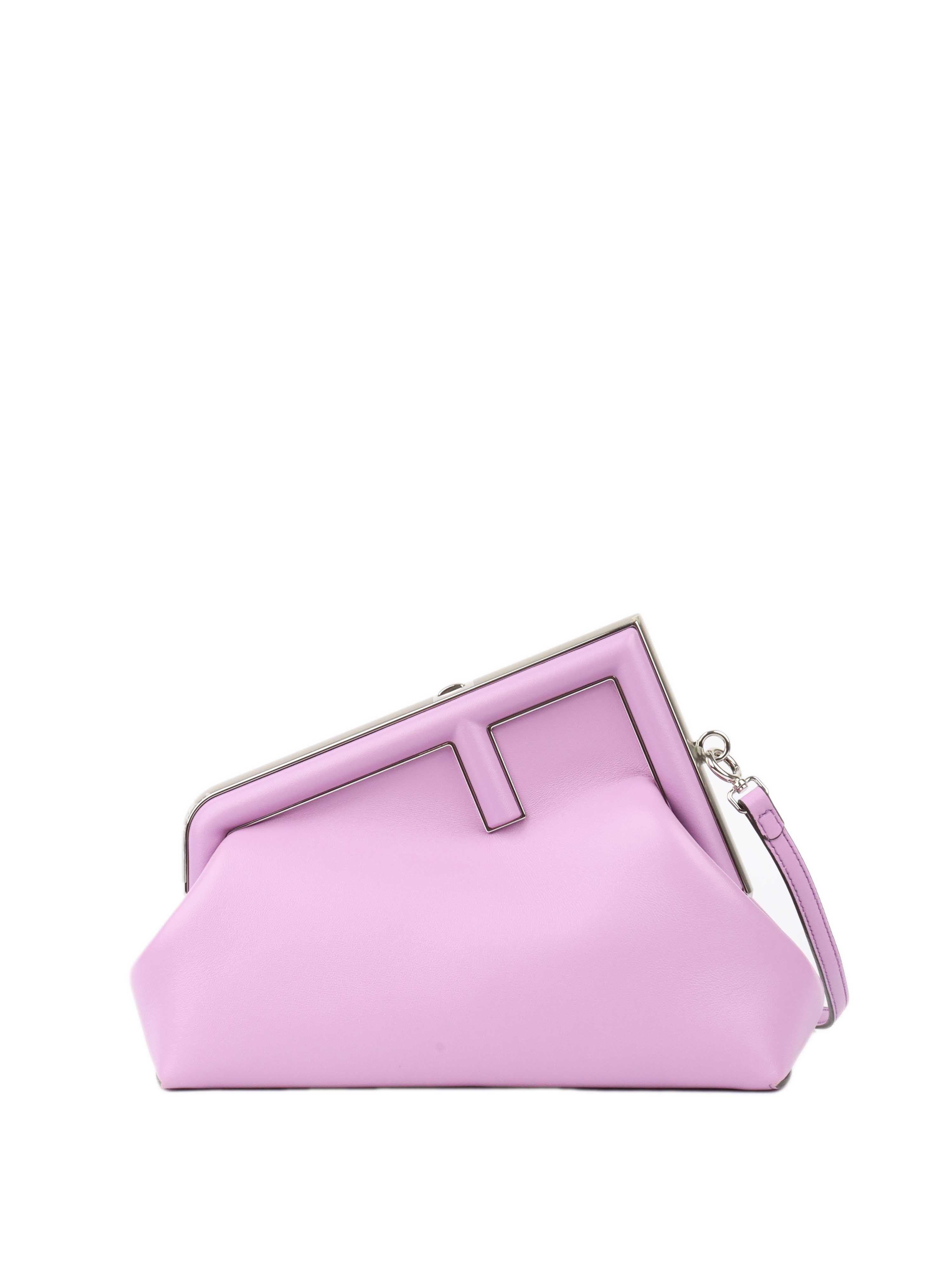 Fendi First Small Lilac Clutch Bag.