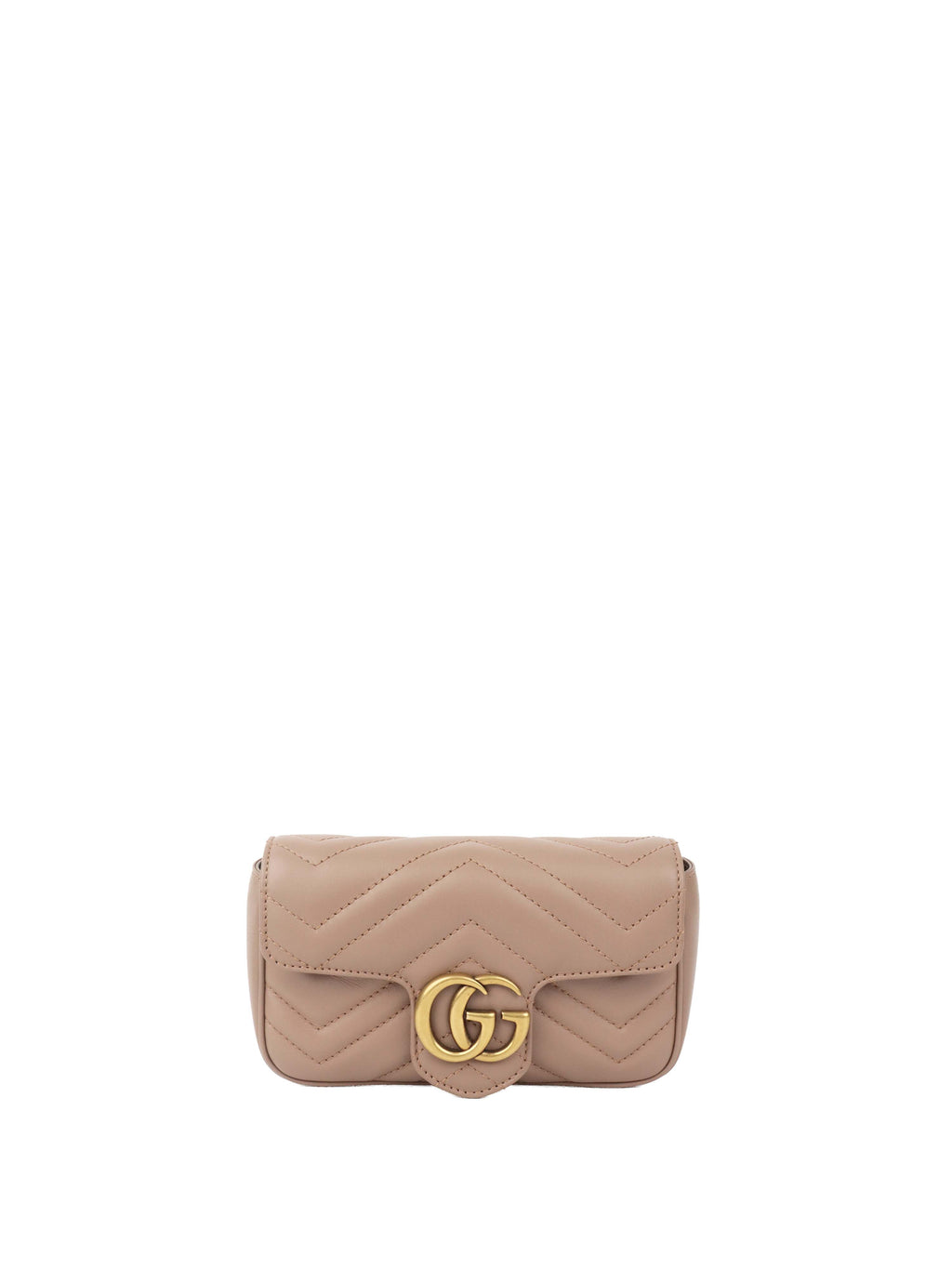 Gucci Dusty Pink Super Mini Marmont Matelasse.